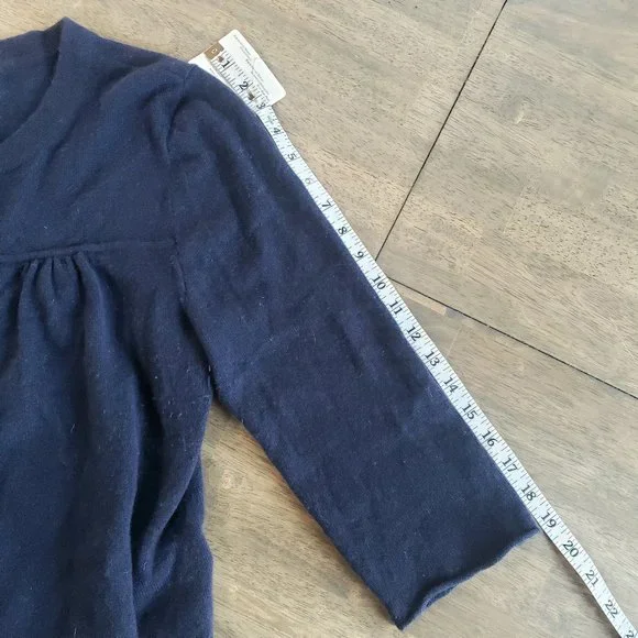 J. Crew Navy Blue  cashmere Cardigan Sweater - Picture 6 of 6